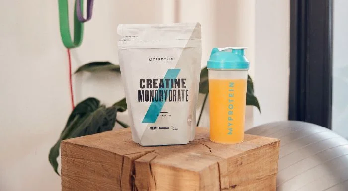 A bag of Myprotein Creatine Monohydrate.