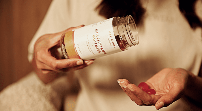 Selection of vitamins and supplements for energy