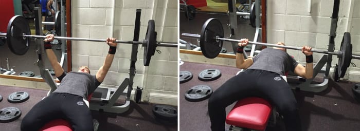 8x8 chest workout barbell bench press