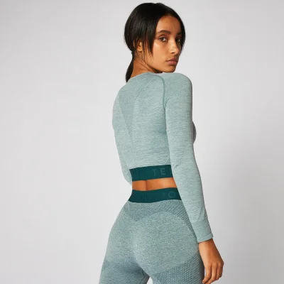 Inspire Seamless Crop Top - Teal - XS Image 6