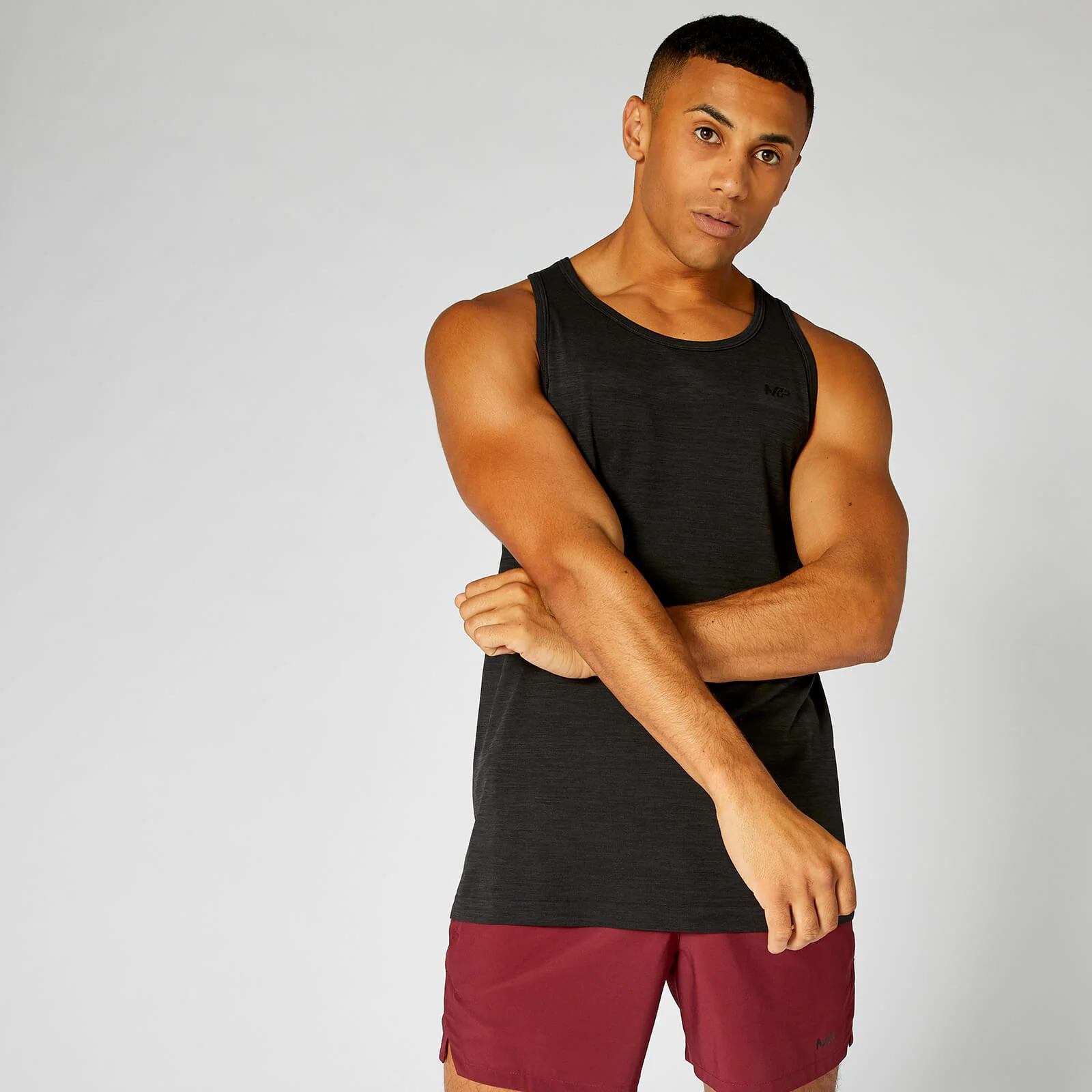 Lightweight Seamless Tank - Black Marl - XS Image 1