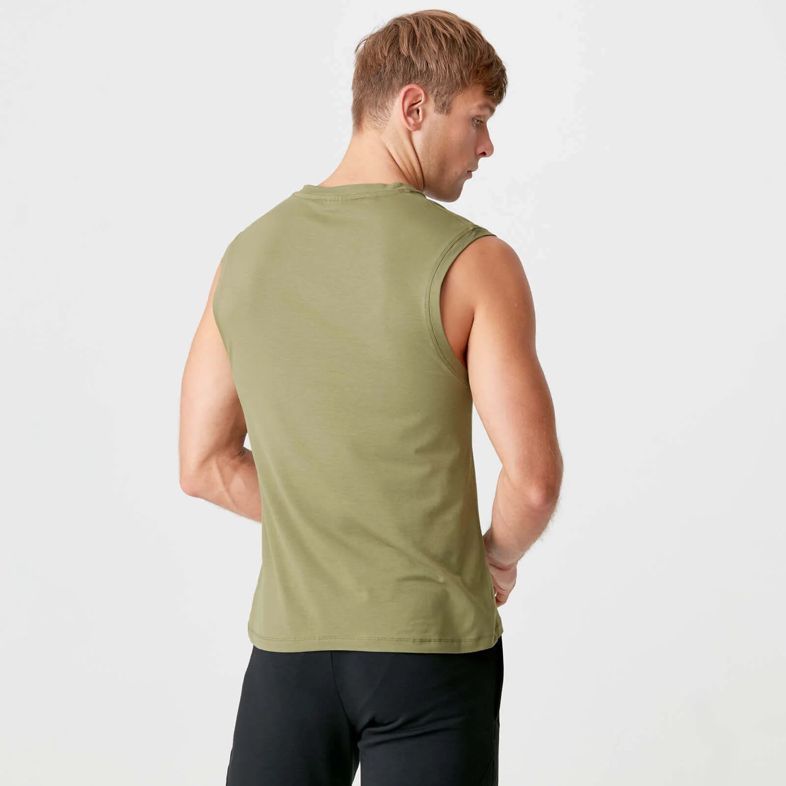 MP Men's Luxe Classic Sleeveless T-Shirt - Light Olive - XS Image 4