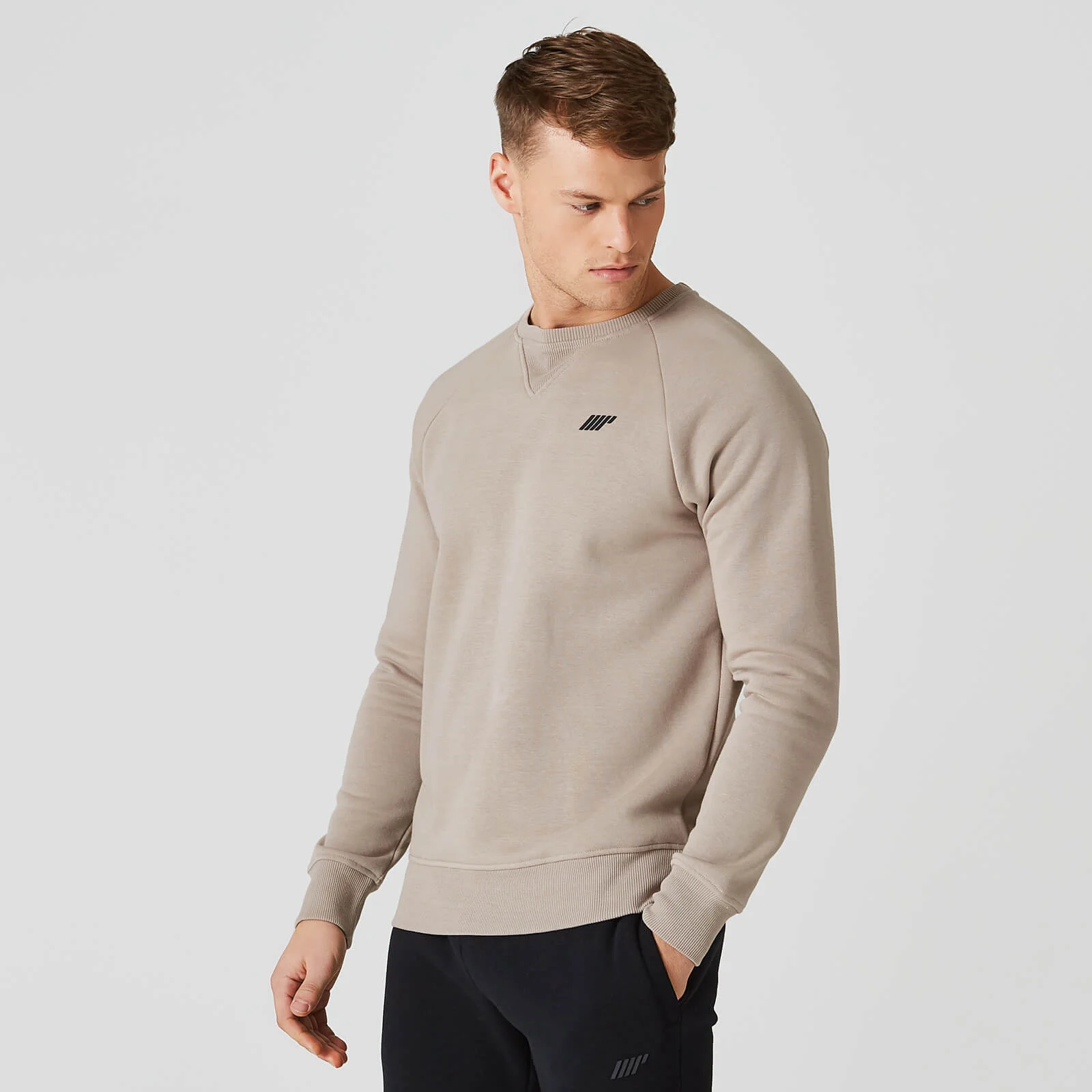 MP Men's Tru-Fit Crew Neck 2.0 - Taupe - XS Image 3