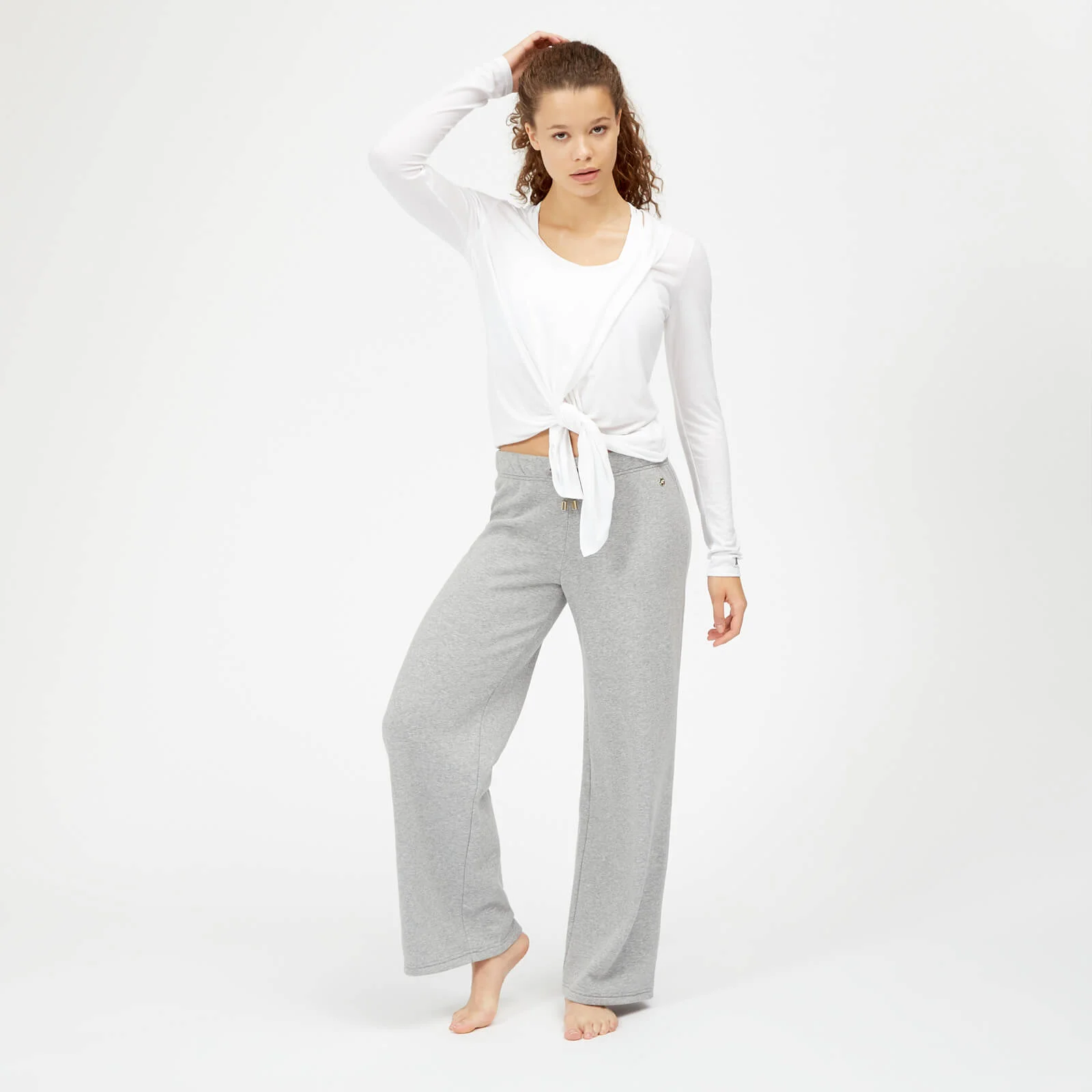 Luxe Lounge Boyfriend Joggers - Grey Marl - XS Image 2