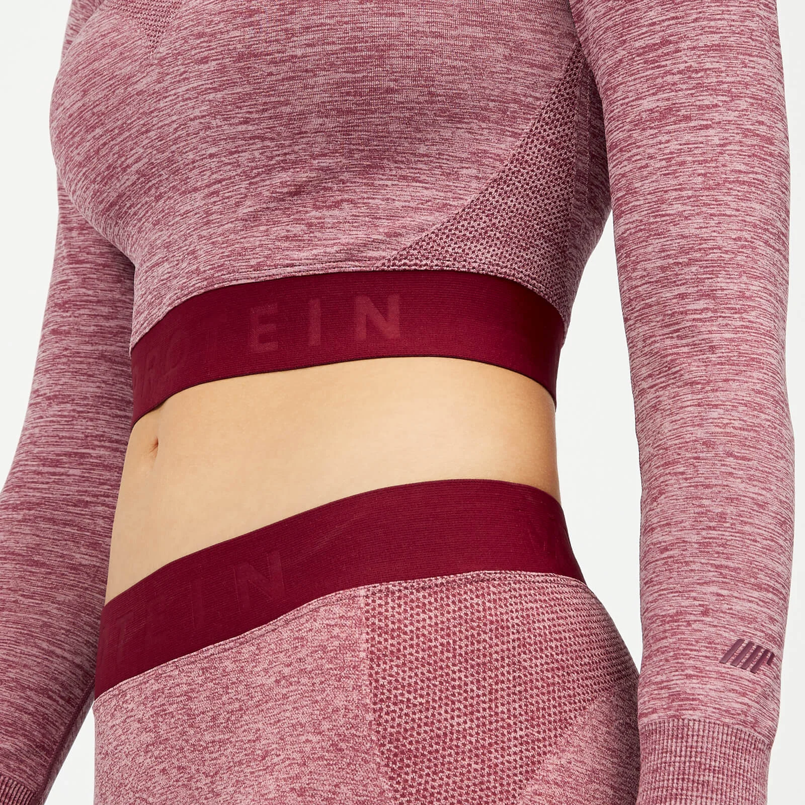 MP Women's Inspire Seamless Crop Top - Dusty Rose - XS Image 5