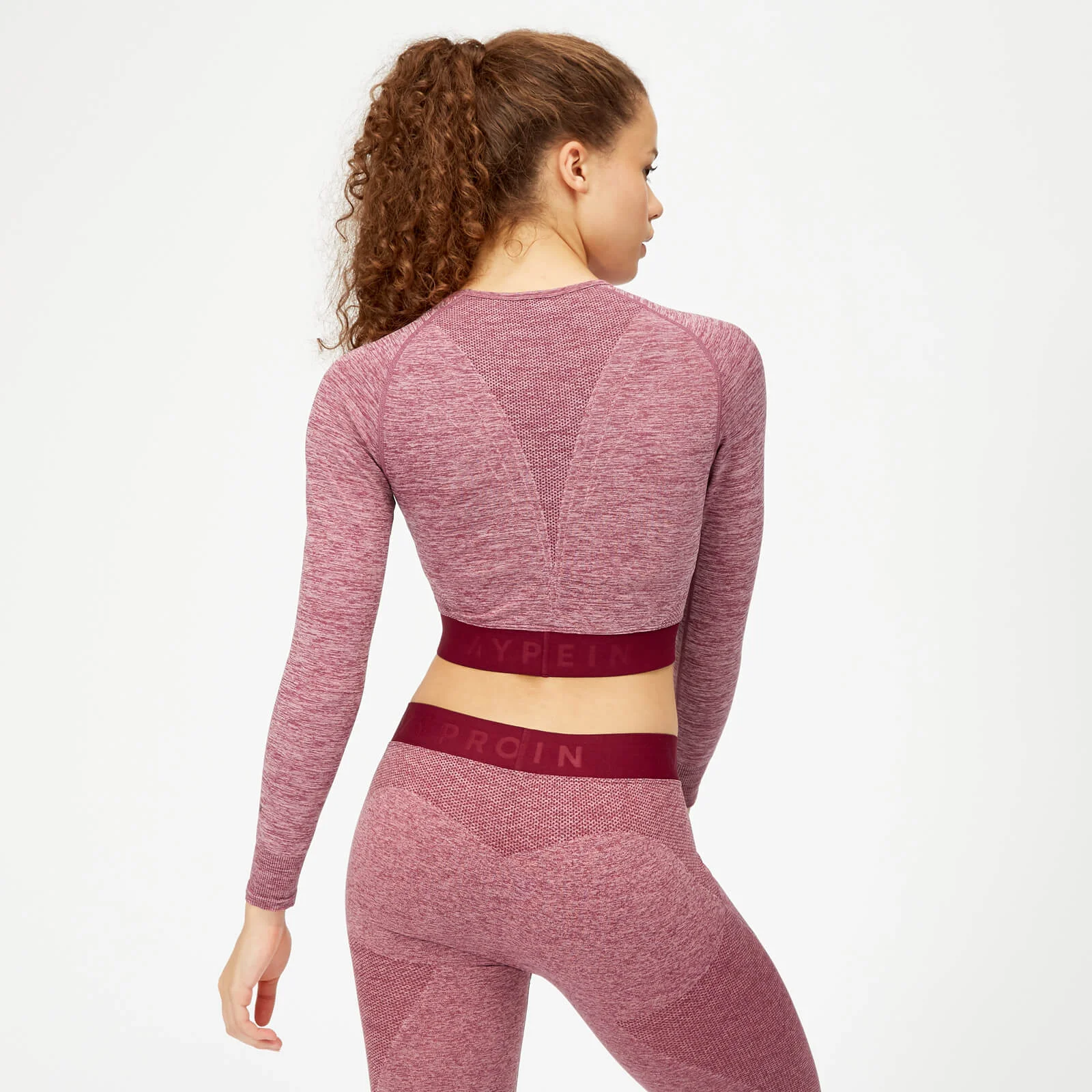 MP Women's Inspire Seamless Crop Top - Dusty Rose - XS Image 4