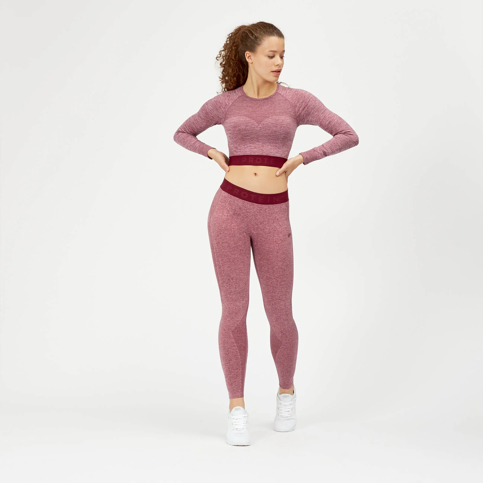 MP Women's Inspire Seamless Crop Top - Dusty Rose - XS Image 2