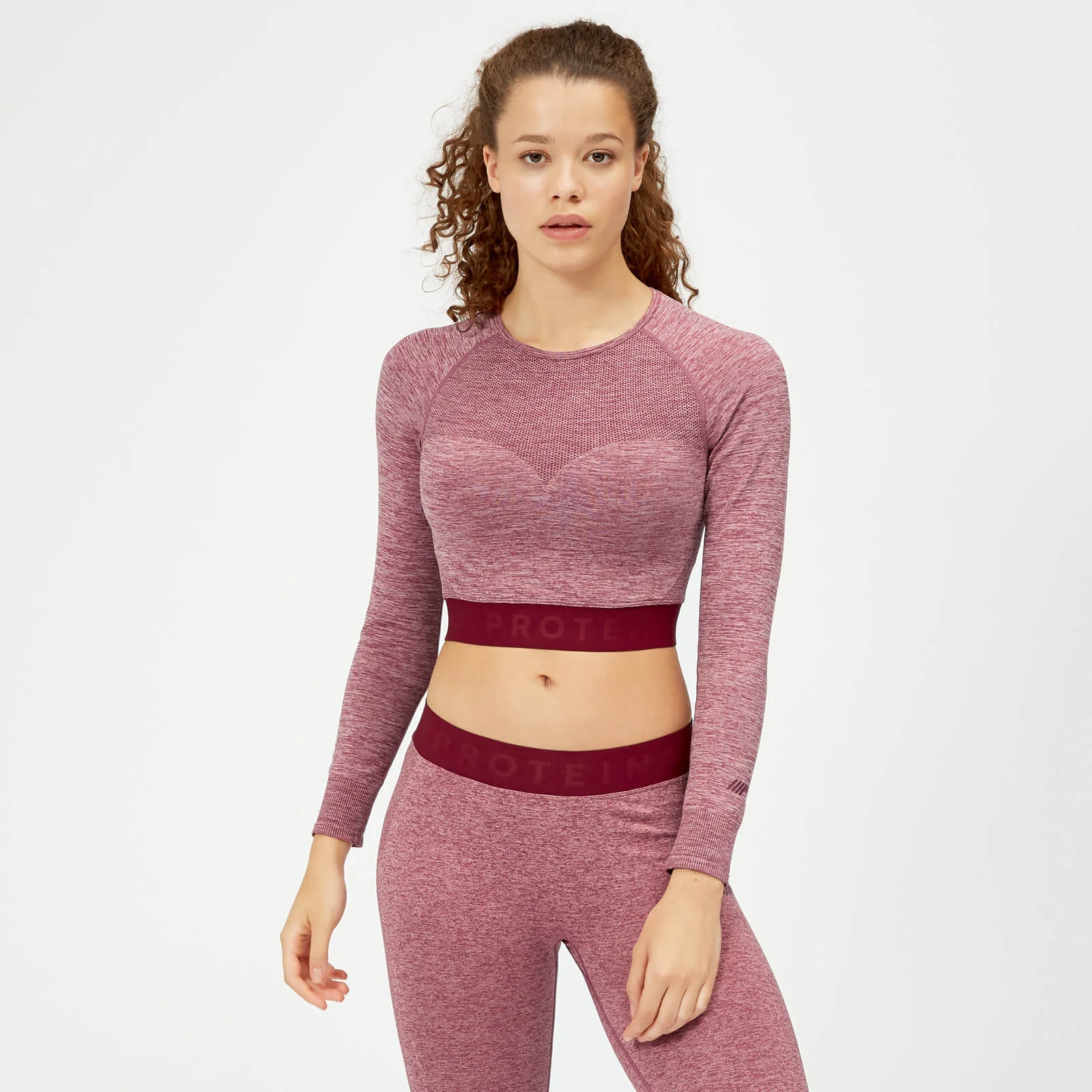 MP Women's Inspire Seamless Crop Top - Dusty Rose - XS Image 1