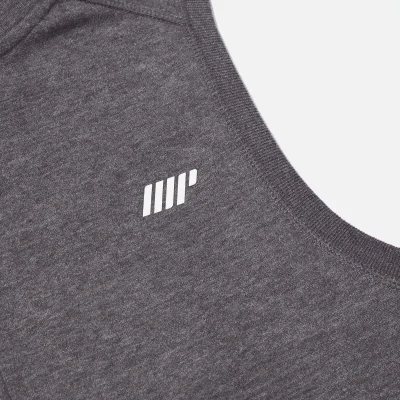 Tru-Fit Sleeveless Hoodie - Charcoal Marl - XS Image 7