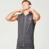 Tru-Fit Sleeveless Hoodie - Charcoal Marl