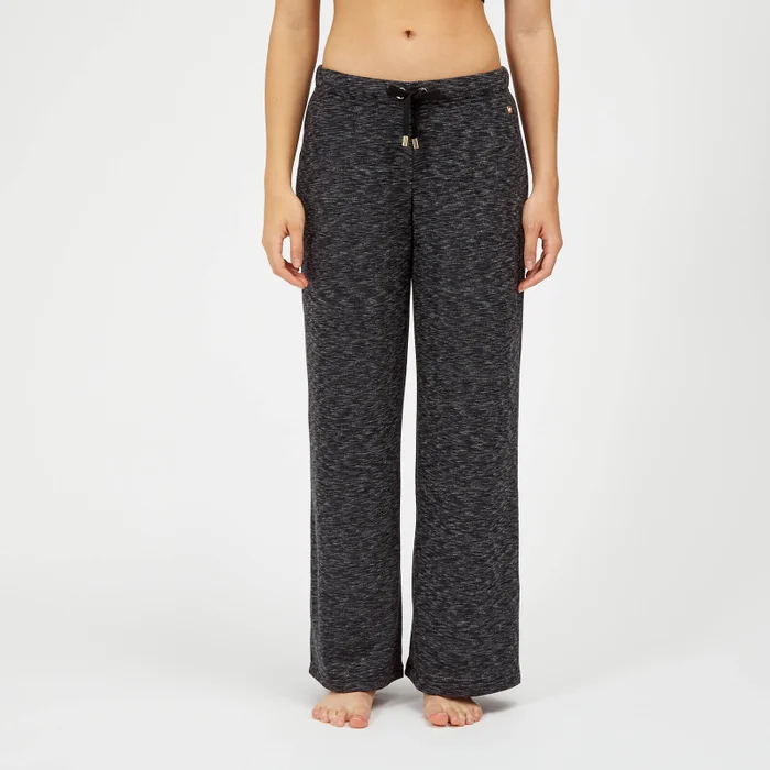 Luxe Lounge Boyfriend Joggers - Black Heather