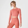 Shape Seamless Crop Top - Copper Rose