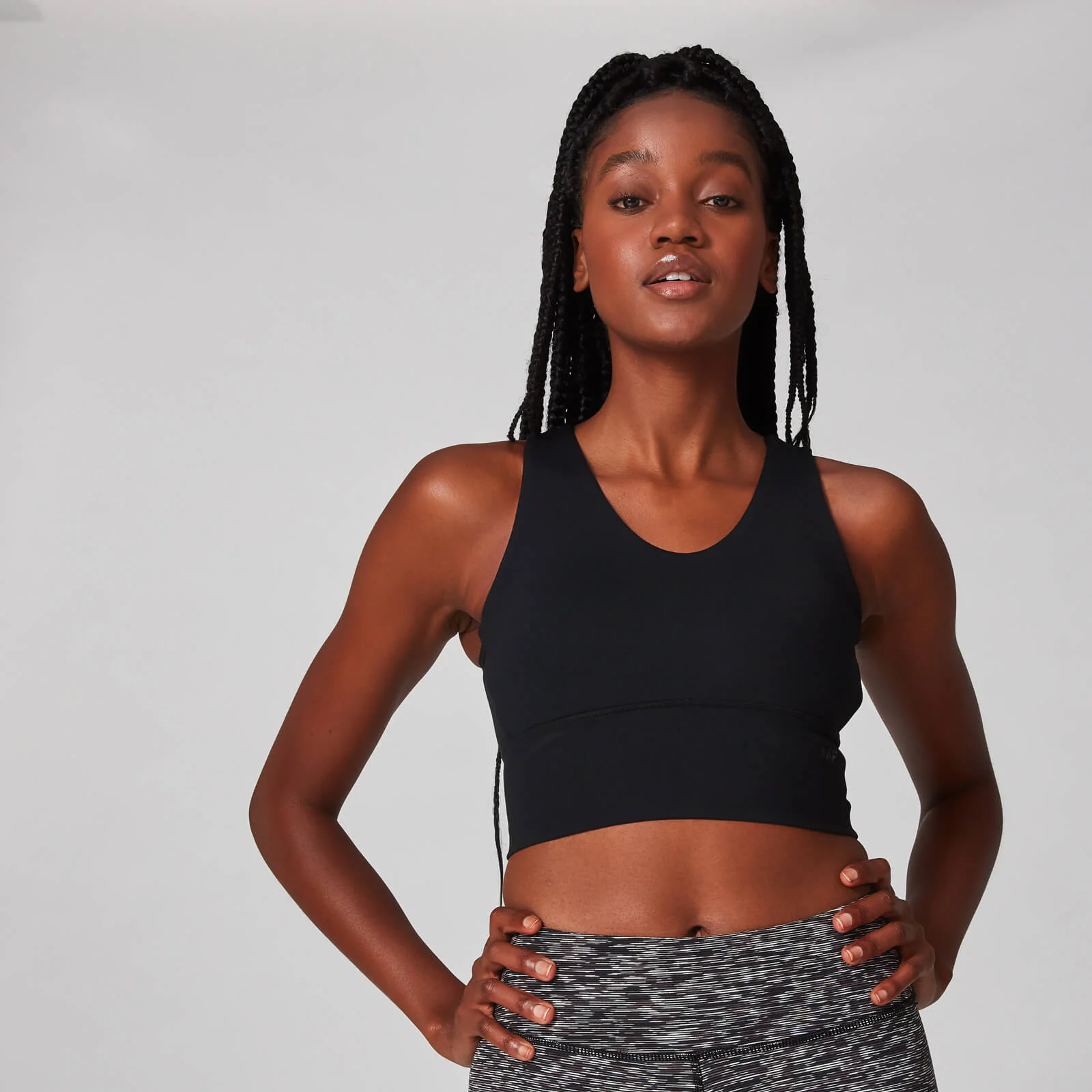 MP Women's Power Longline Sports Bra - Black - XXS Image 2
