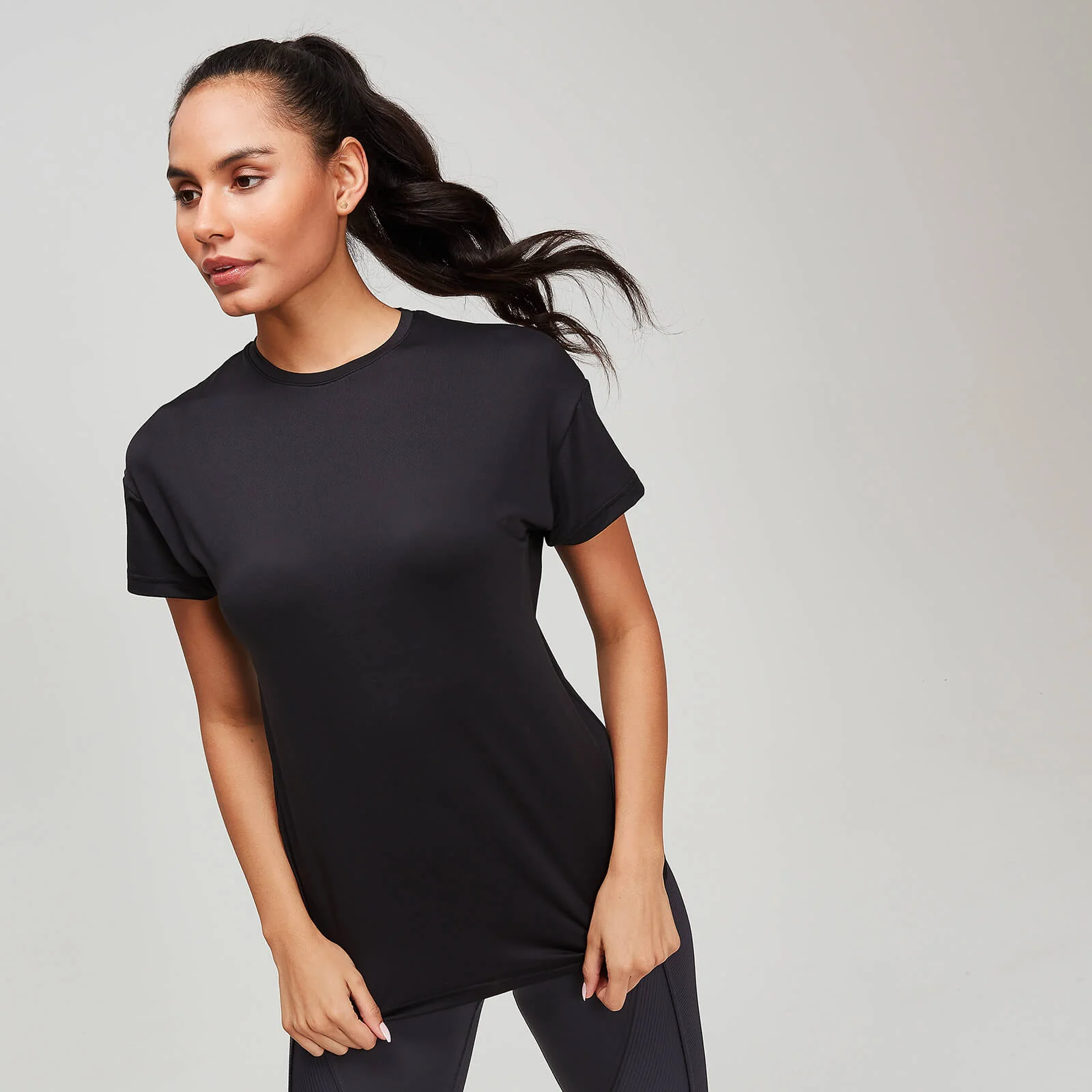MP Women's Textured Training T-Shirt - Black - XS Image 1