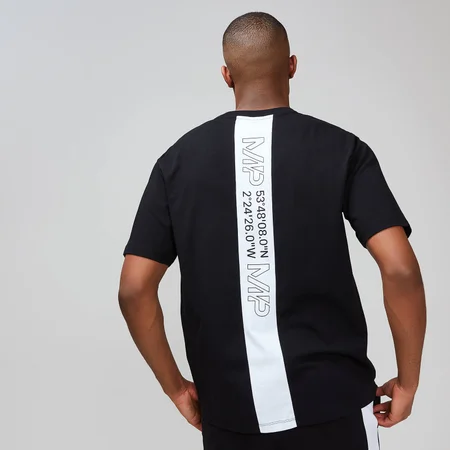 MP Men's Rest Day Stripe Graphic T-Shirt - Black