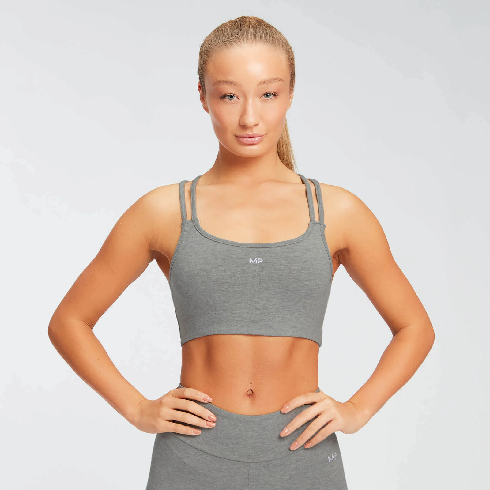MP Women's Rest Day Sports Bra - Grey Marl - XS Image 1