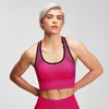 MP Women's Contrast Seamless Sports Bra - Super Pink