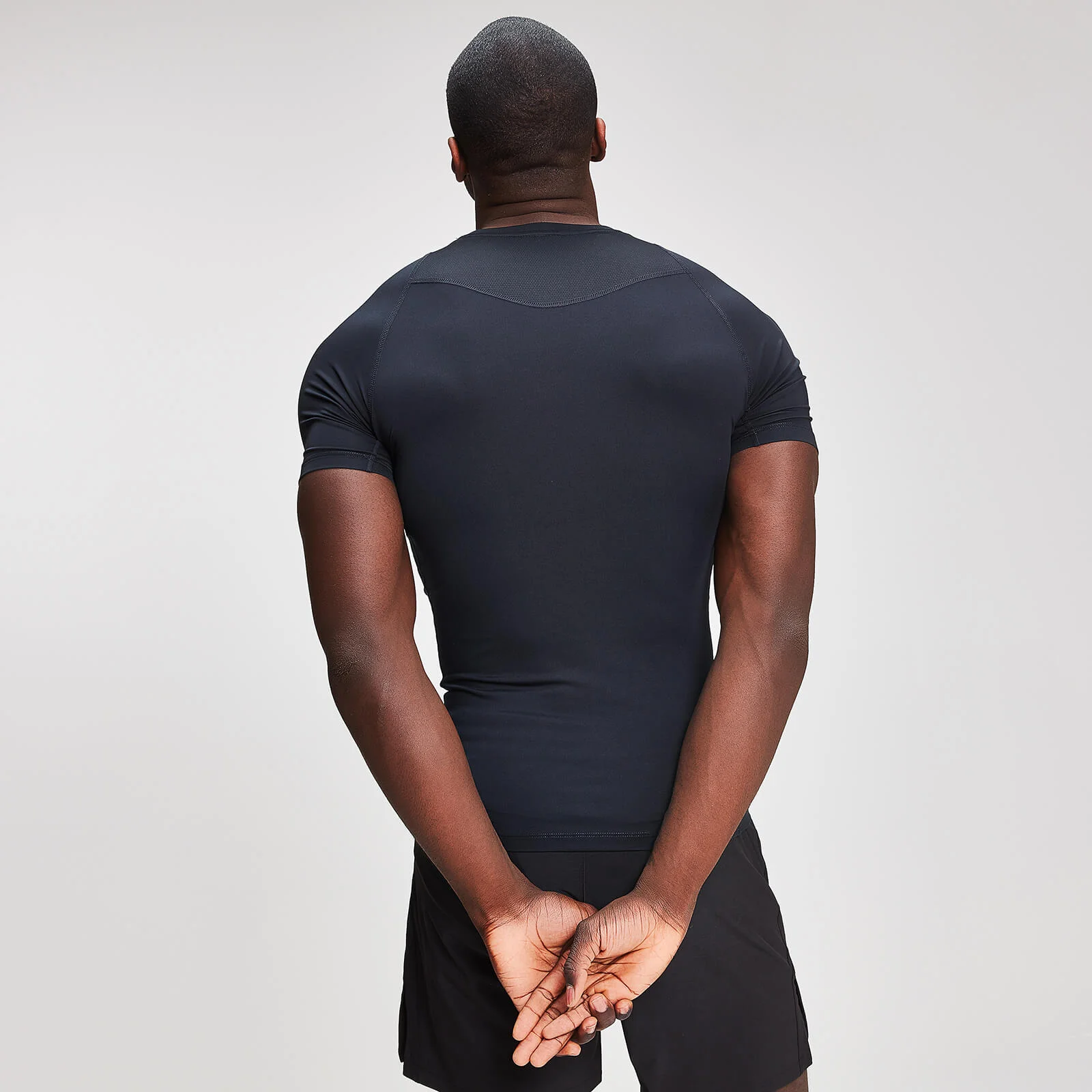 MP Men's Training Short Sleeve Baselayer - Black - XS Image 2