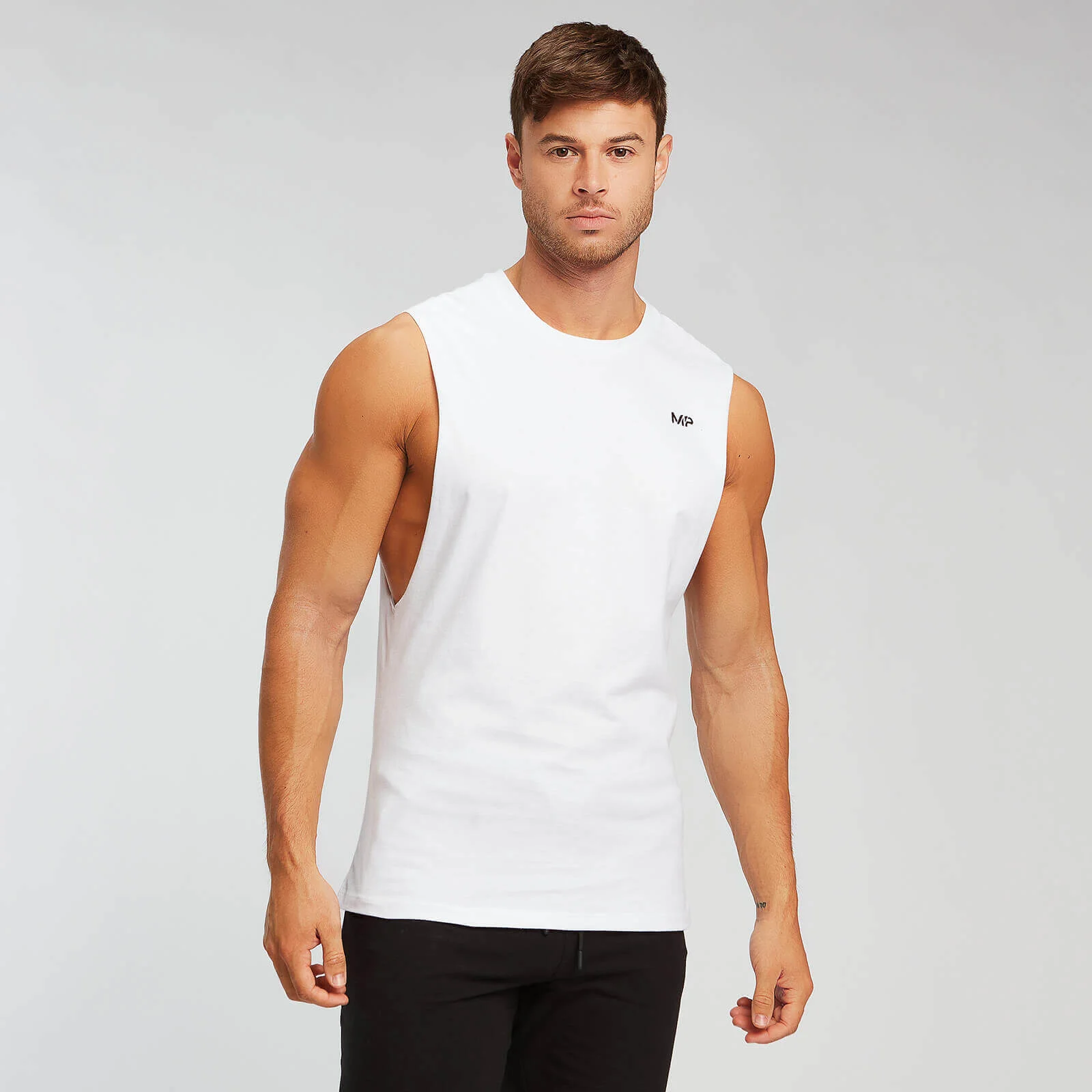 MP Men's Rest Day Tank Top - Black/White (2 Pack) - XXS Image 2