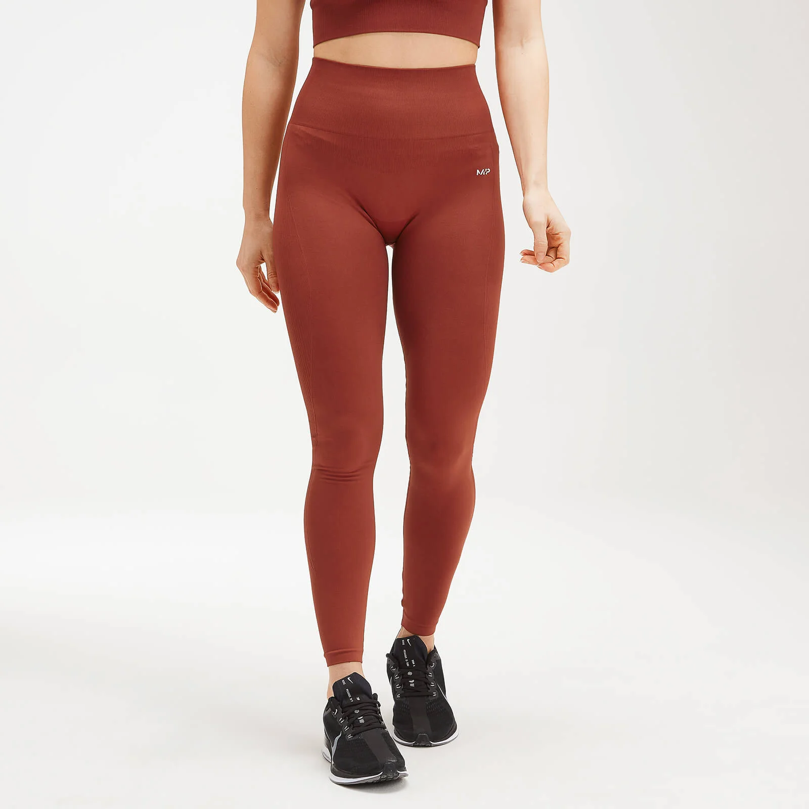 MP Women's Shape Seamless Ultra Leggings - Burnt Red - XXS Image 1