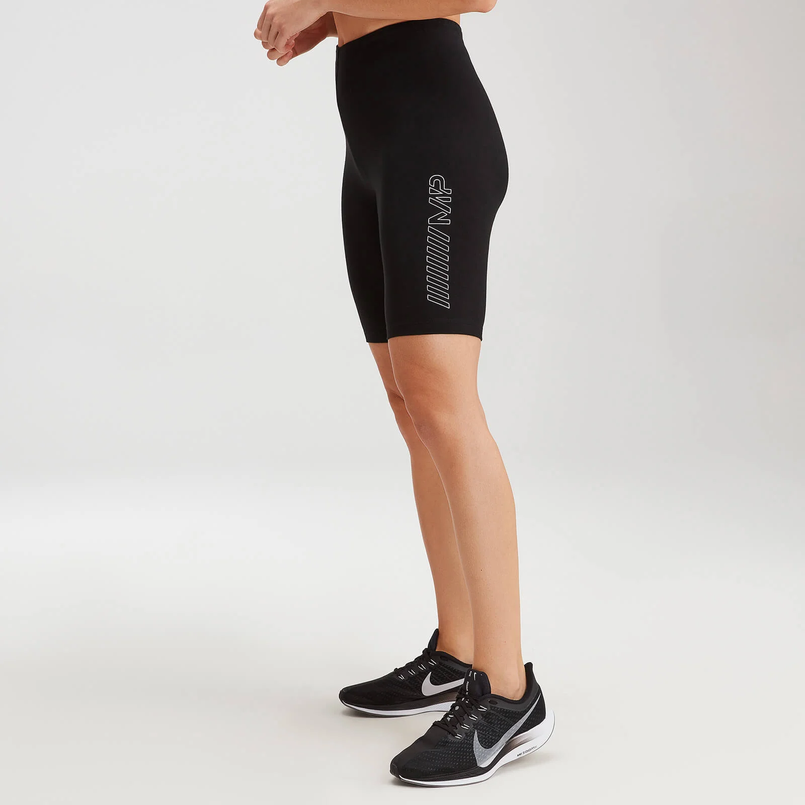 MP Women's Outline Graphic Cycling Shorts - Black - XXS Image 1