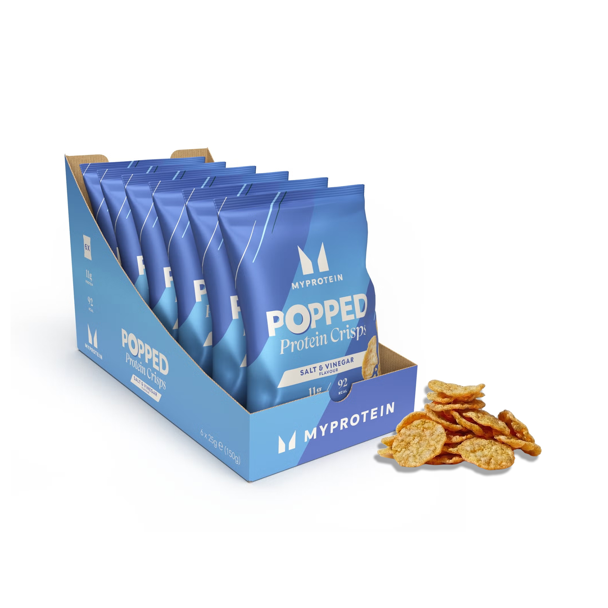 Popped Protein Crisps - Salt & Vinegar Image 1