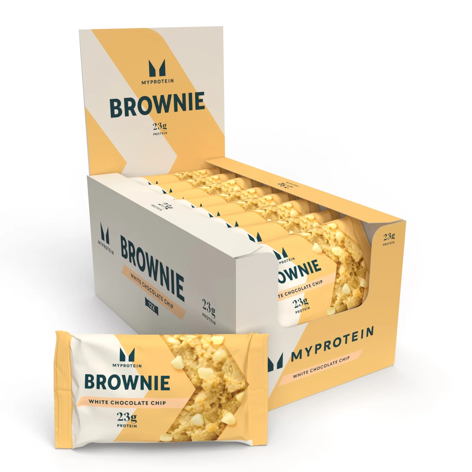 Protein Brownie - 12 x 75g - White Chocolate Image 1