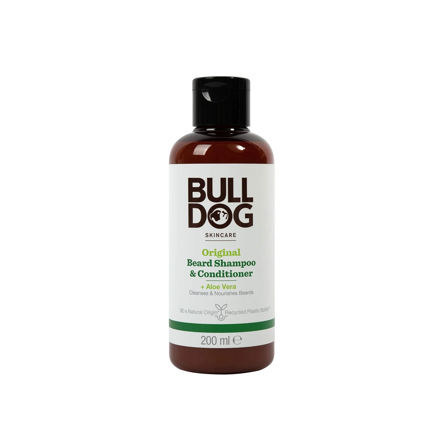Bulldog Original Beard Shampoo & Conditioner 200ml Image 1