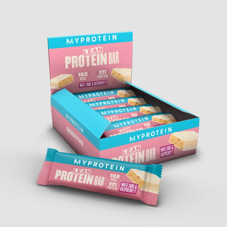 Lean Protein Bar - 12 x 45g - White Chocolate and Raspberry