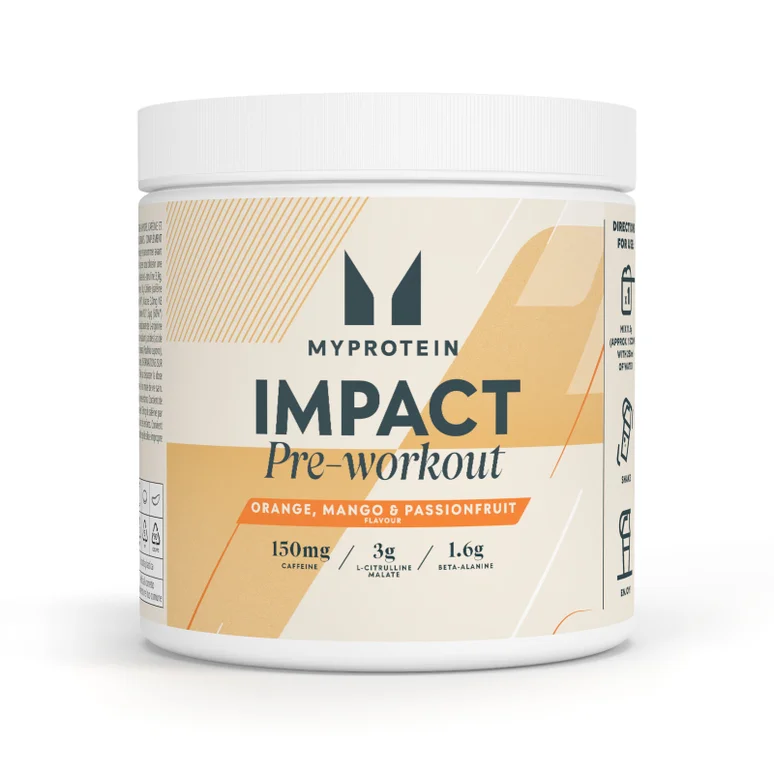 Impact Pre-Workout - 500G - 43servings - Orange Mango Passionfruit