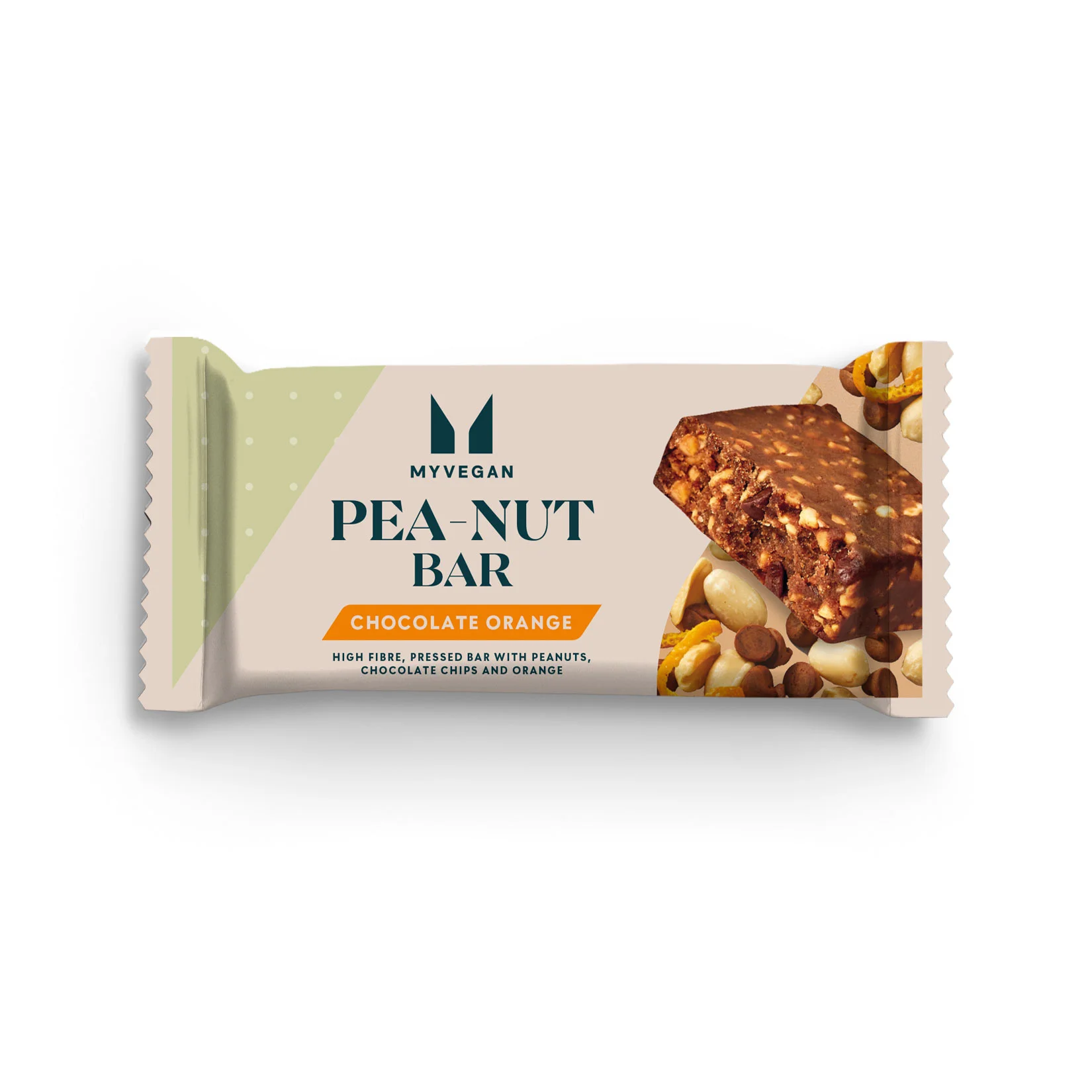 Pea-Nut Square Protein Snack - Chocolate Orange Image 1