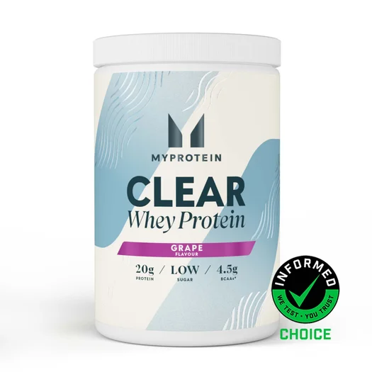 Clear Whey Protein Powder - 500g - 20servings - Grape