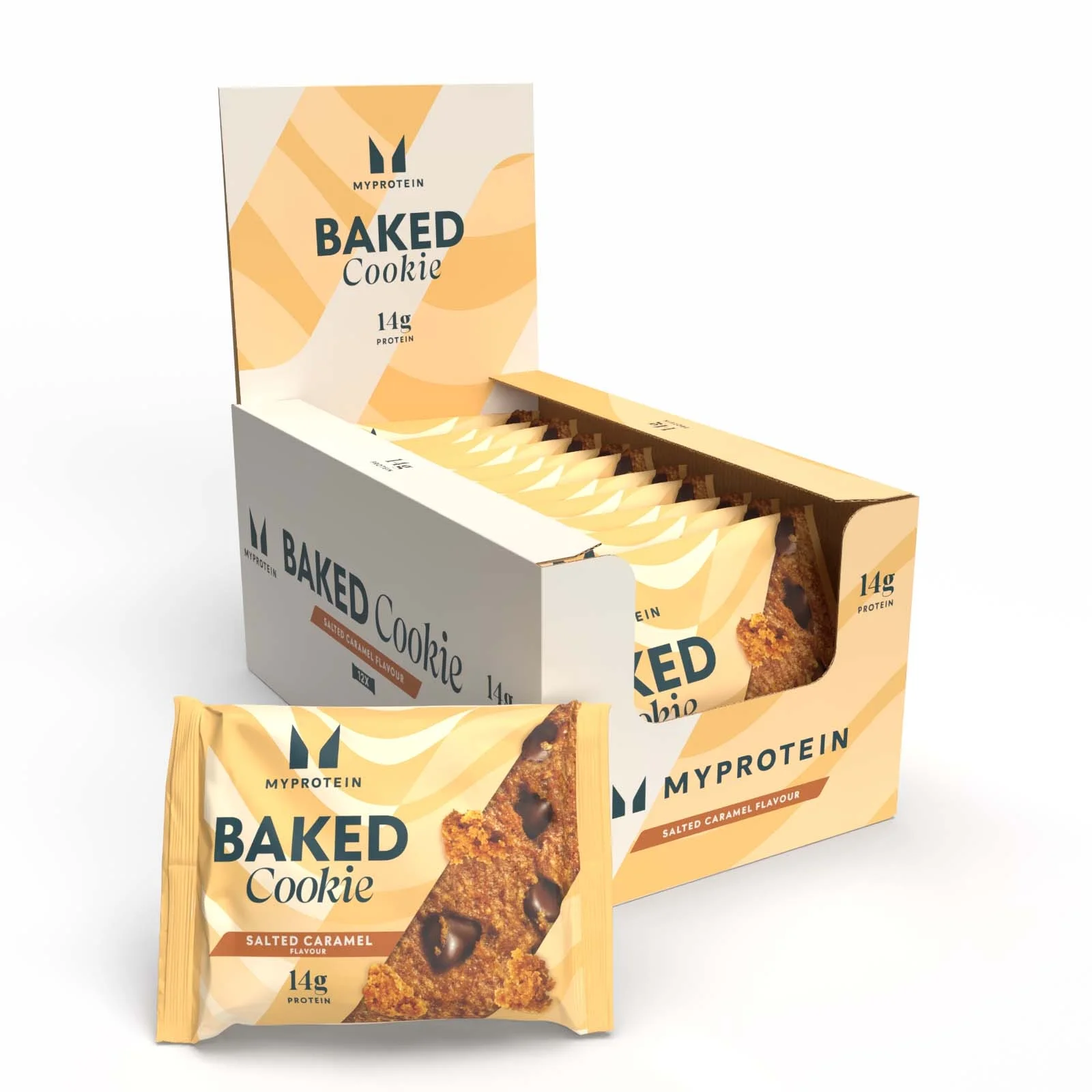 Baked Protein Cookie - 12 x 75g - Salted Caramel Image 1
