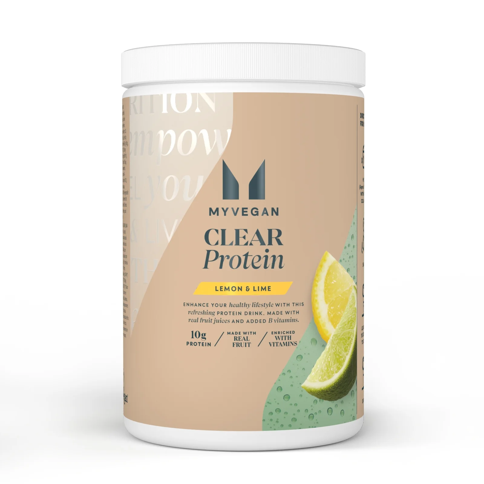 Clear Vegan Protein - 20servings - Lemon & Lime Image 1