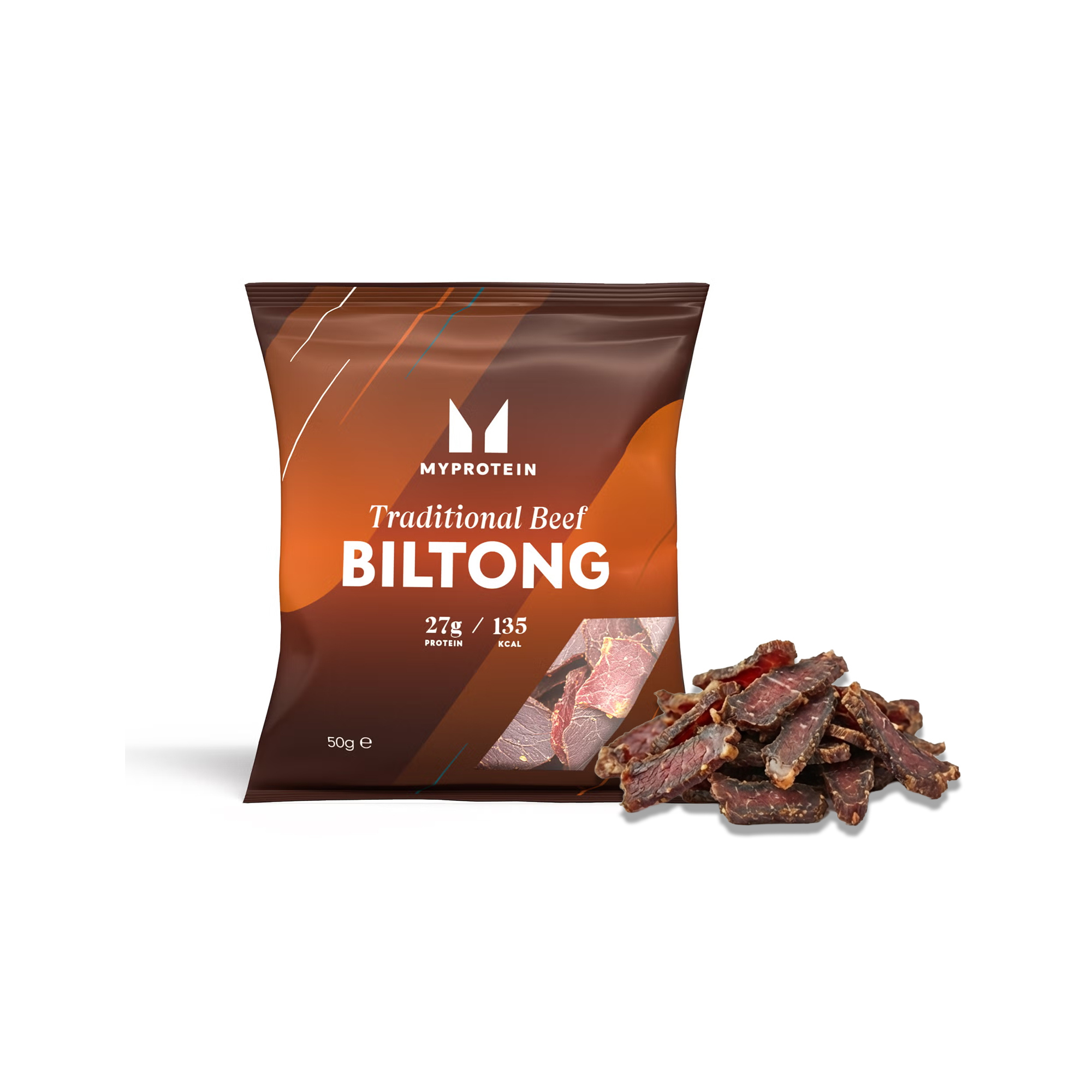 Beef Biltong Protein Snack - 50g - Unflavoured Image 1