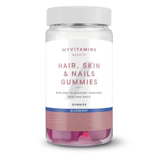 Hair, Skin & Nails Gummies - 120 Gummies - 60servings - Blueberry