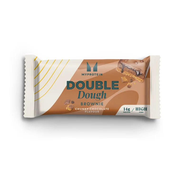 Double Dough Protein Brownie - 60G - 1servings - Chunky Chocolate