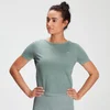 MP Women's Training Washed Tie Back T-shirt - Washed Green