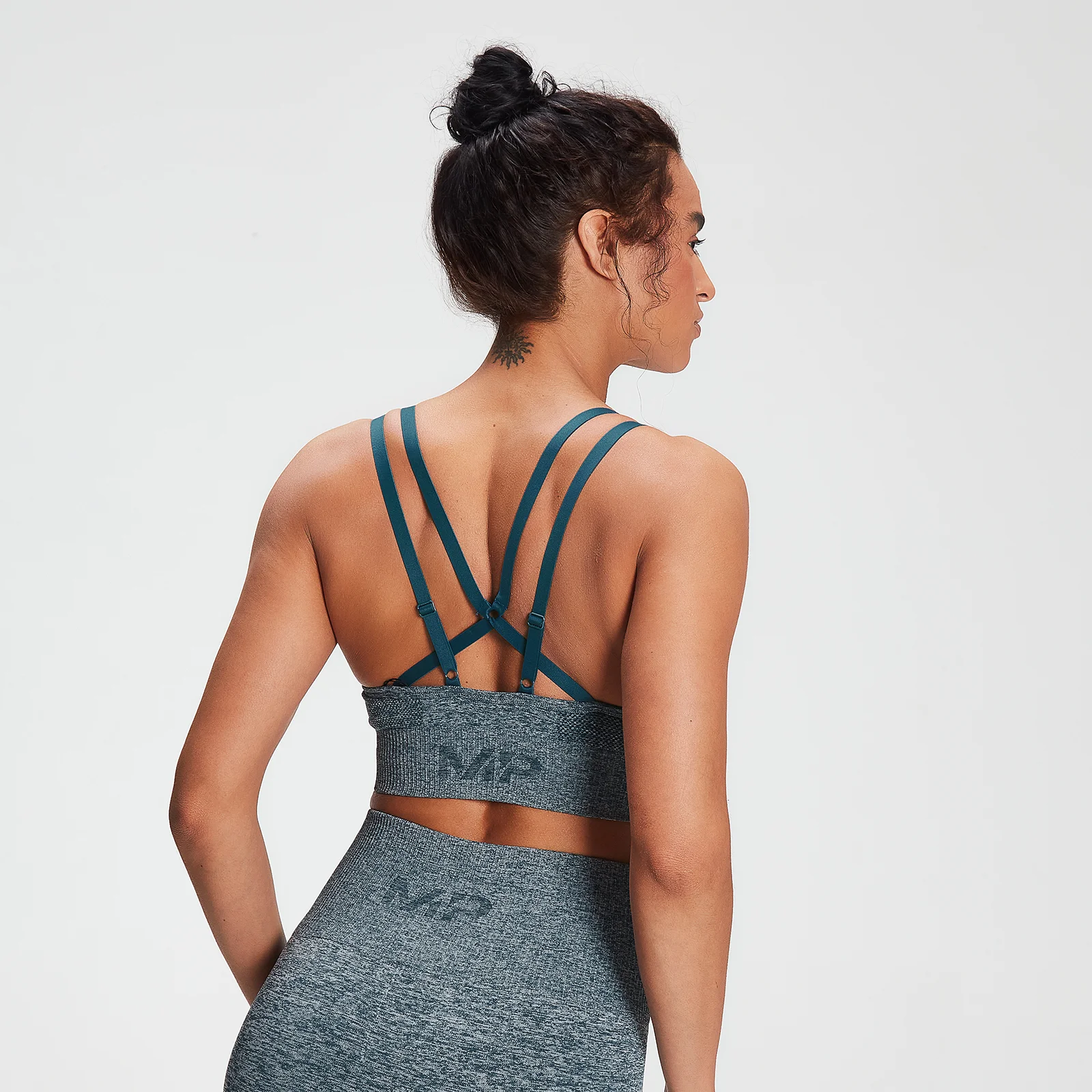 MP Women's Training Seamless Bra - Deep Sea Blue - XXS Image 1