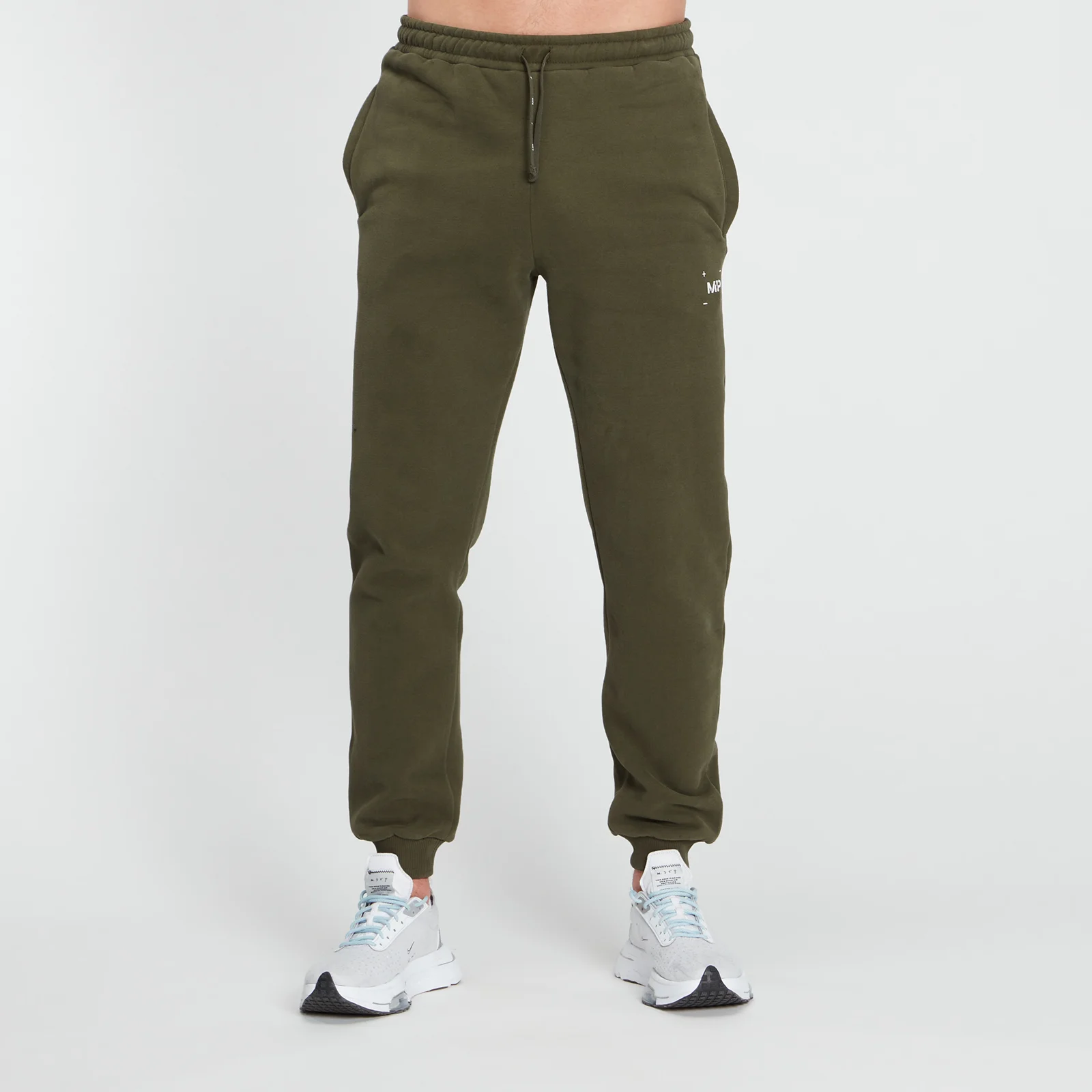 MP Men's Central Graphic Joggers - Dark Olive - XXS Image 1