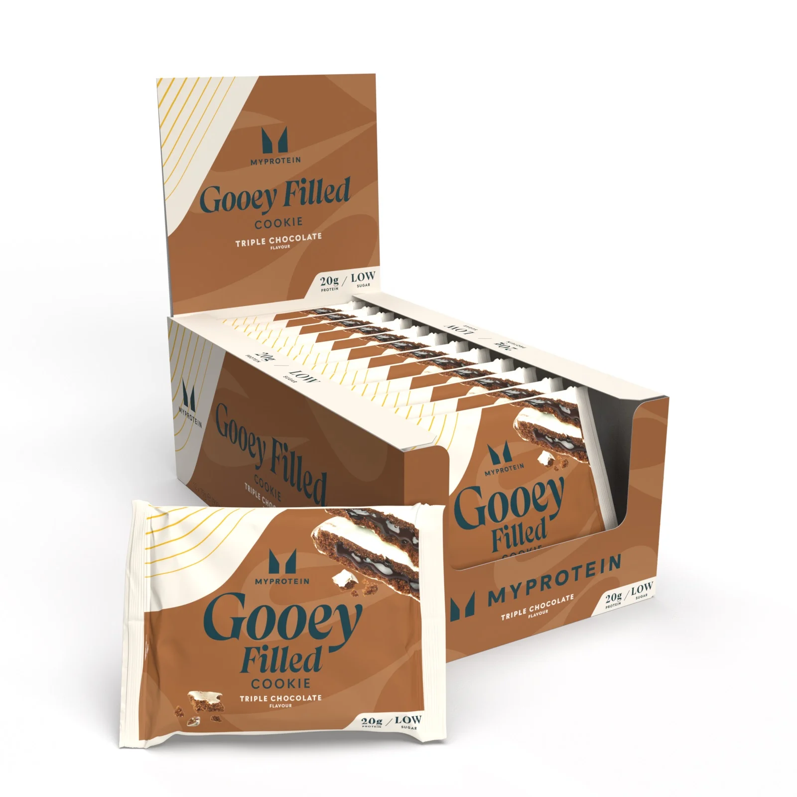 Gooey Filled Protein Cookie - Triple Chocolate Image 1