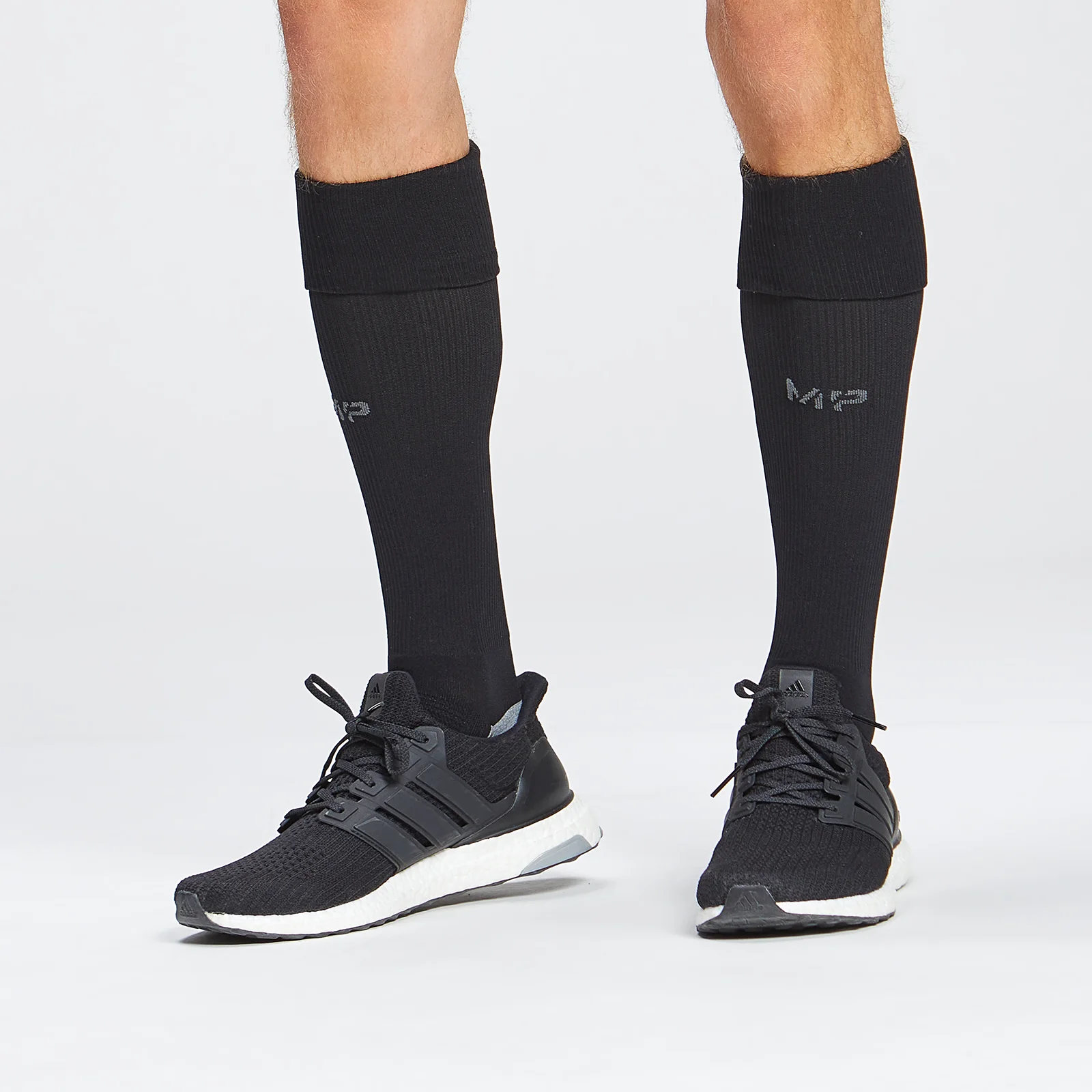 MP Full Length Football Socks – Black - UK 3-6 Image 1