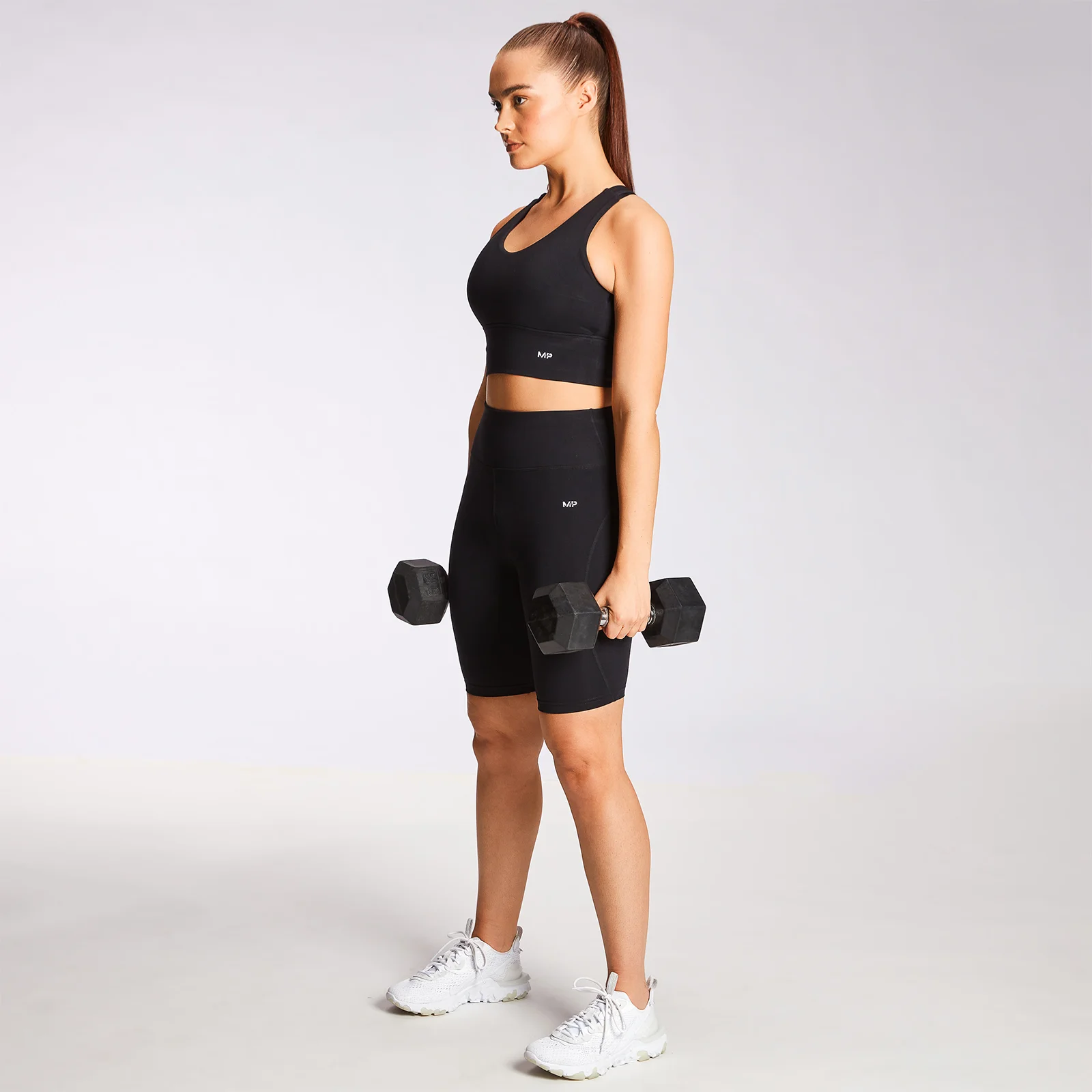 MP Women's Power Longline Sports Bra - Black - XXS Image 3