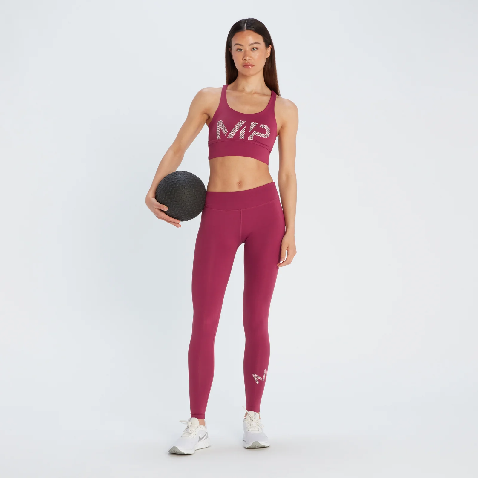 MP Women's Printed Training Bra - Plum - XXS Image 4