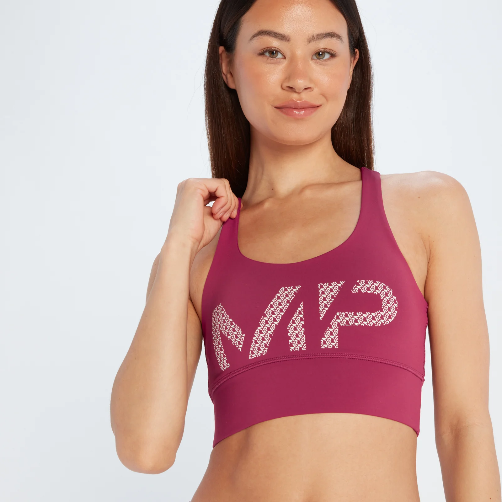 MP Women's Printed Training Bra - Plum - XXS Image 3