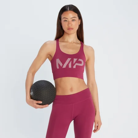 MP Women's Printed Training Bra - Plum
