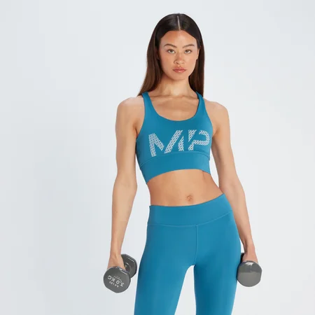 MP Women's Printed Training Bra - Pilot Blue