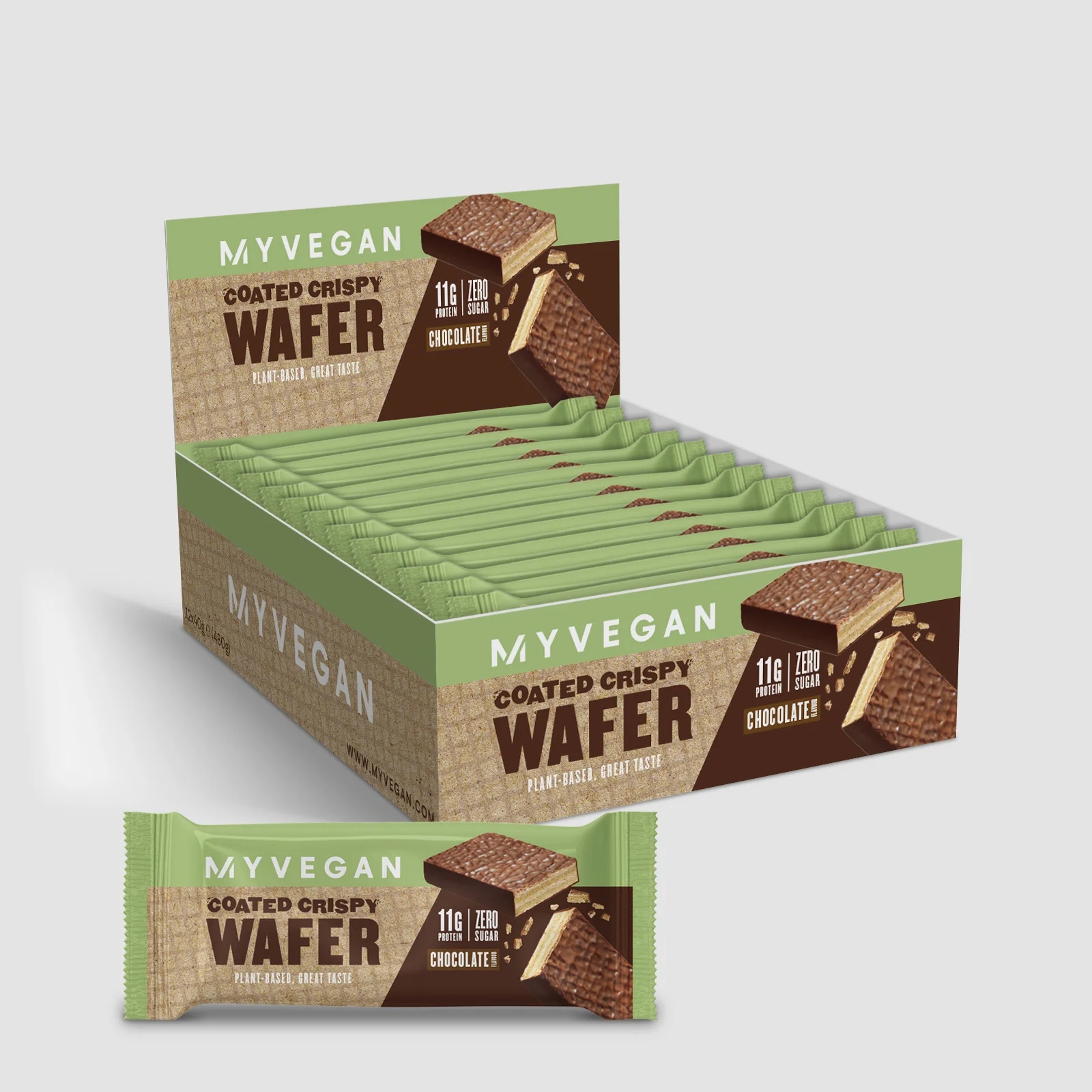 Vegan Crispy Coated Protein Wafer (Chocolate)