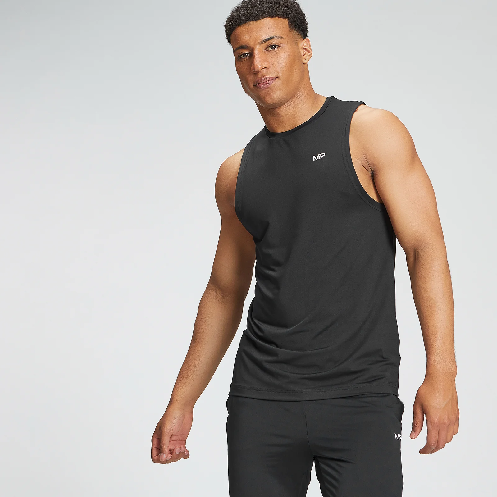 MP Men's Tempo Graphic Tank Top - Black - XXS Image 1