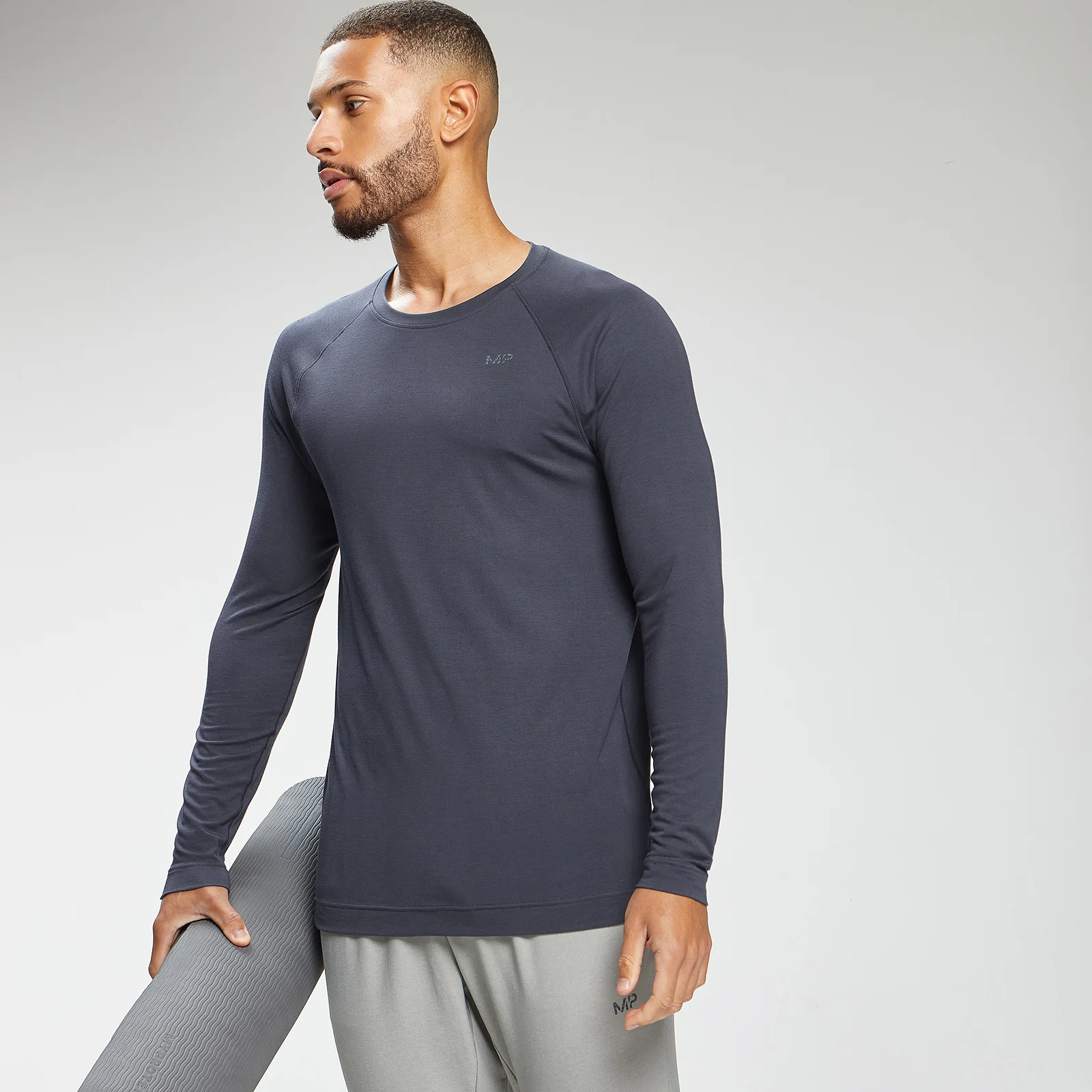 MP Men's Composure Long Sleeve Top - Graphite - XXS Image 1